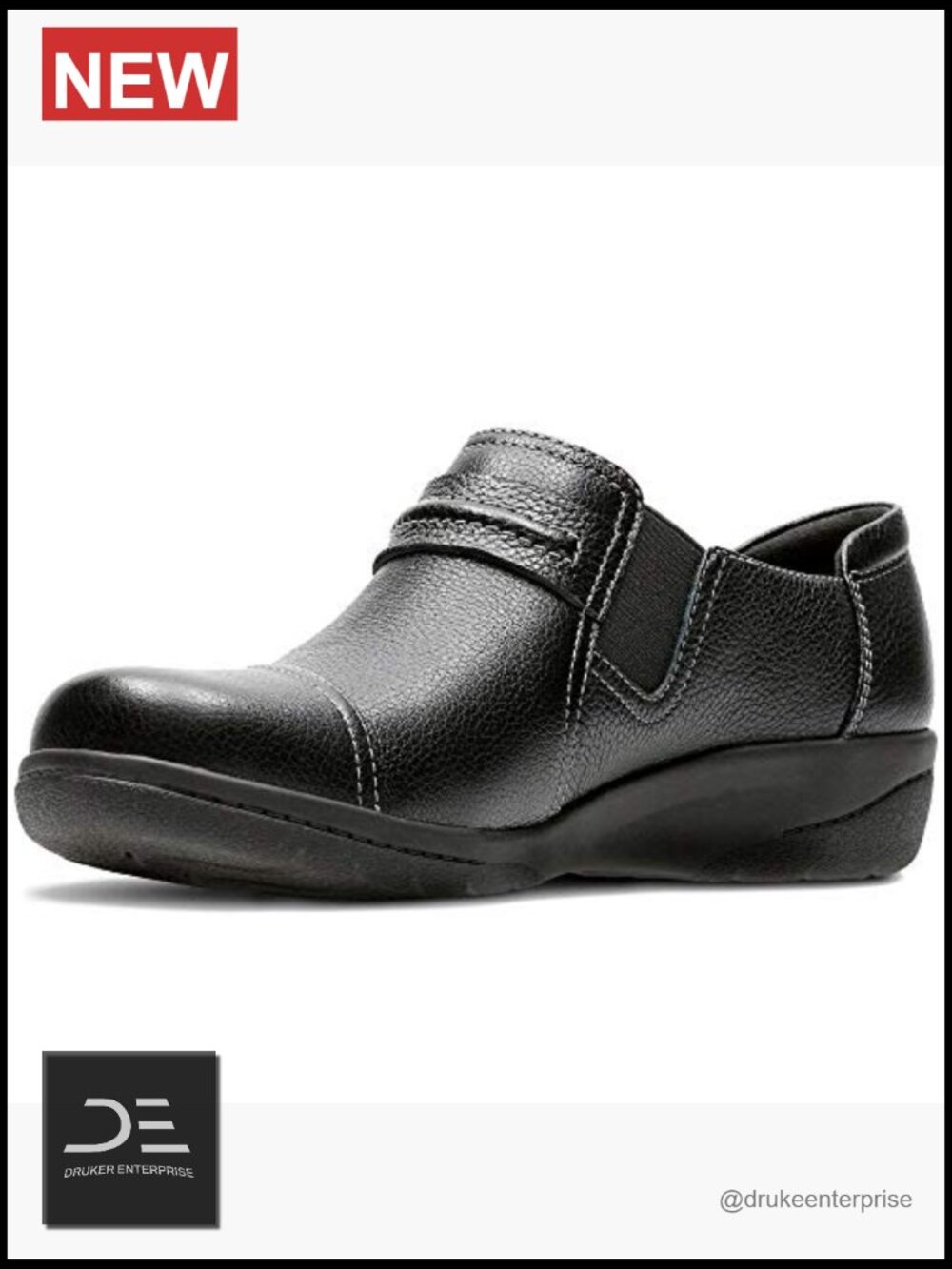 Faux Leather Loafer Slip-On with Cushion Soft Ortholite - Picture 2 of 3